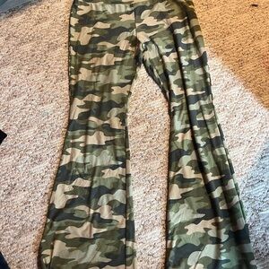 Camouflage Flare Pants